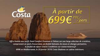 Publicité Costa Croisières Méditerranée 2018 [upl. by Coppock820]