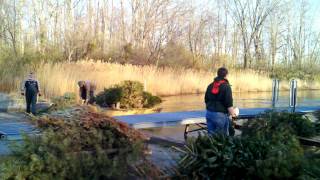 Christmas tree recycling at Rend Lake [upl. by Yt899]