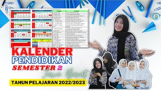 Kalender Pendidikan Tahun Pelajaran 20222023 [upl. by Pippas]