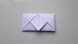 Como Fazer Um Envelope Origami de Papel [upl. by Eednim]