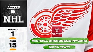 Detroit Red Wings Draft Michael BrandseggNygard in 2024 NHL Draft [upl. by Rushing896]