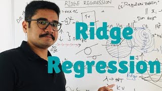 Machine Learning  Ridge Regression [upl. by Liuqnoj]