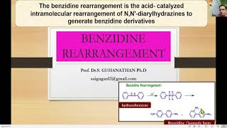 Benzidine rearrangement  Tamil explanation [upl. by Lleznod]