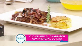 Ojo de bife al champignon con mil hojas de papa [upl. by Firmin]