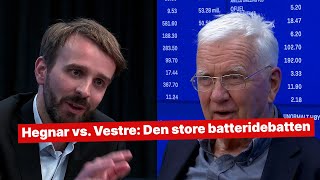 Hegnar vs Vestre Den store batteridebatten [upl. by Pump]