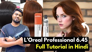 How to Get 645 Mahogany Copper Dark Blonde Hair Colour  Full Tutorial [upl. by Aldarcy]