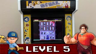 Playing FIXIT FELIX JR Mini Arcade Game  LEVEL 5 [upl. by Atteuqal947]