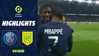 PARIS SAINTGERMAIN  FC NANTES 4  2  Highlights  PSG  FCN  20222023 [upl. by Sumedocin437]