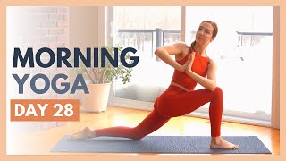 DAY 28 CLEANSE  10 min Morning Yoga Stretch – Flexible Body Yoga Challenge [upl. by Bennion]