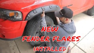 How to install Pocket Style Fender Flares on a Dodge Ram and review [upl. by Jayme920]