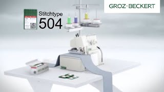 Stitch Type 504 Overlock Stitch [upl. by Dnalsor447]