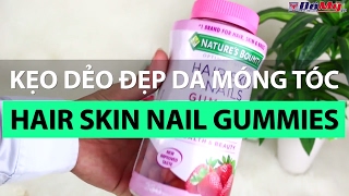 Kẻo Dẻo Đẹp Da Hair Skin amp Nails Gummies Nature’s Bounty  Đồ Mỹ vn  domyvn [upl. by Juetta]