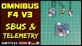 Omnibus F4 V3  FRSKY Sbus SmartPort amp Telemetry [upl. by Skardol]