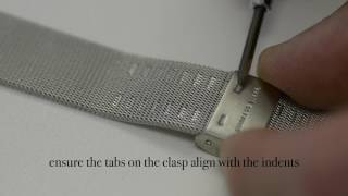 How to adjust the size of a metal watch strap [upl. by Iridissa]