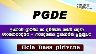 PGDE 🥰 ලංකාවේ ප්‍රාථමික හා ද්විතීයික ශ්‍රේණි සදහා මාර්ගෝපදේශය  උපදේශනය ප්‍රායෝගික මුහුණුවර 🤩🤩 [upl. by Armand]