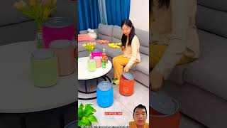 🥫🗄️😻 Soda can trash can ❗ annhienvlog [upl. by Alice]