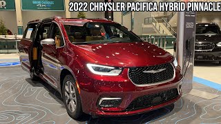 2022 Chrysler Pacifica Hybrid Pinnacle  Interior and Exterior Walk Around  2022 Chicago Auto Show [upl. by Isewk]