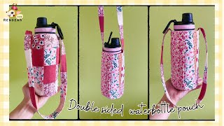 Upcycling water bottle pouch  HappyRendear [upl. by Fayette]