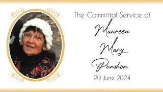 Committal service of the late Maureen Mary Punshon [upl. by Ricoriki]