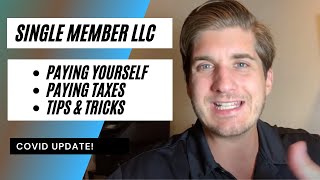 How To Pay Yourself And Taxes in a Single Member LLC [upl. by Nehtanoj]