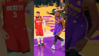 LeBron James dunk off a pass from DLo Russell nba2k24 nba2k24gameplay nba basketball [upl. by Petronella925]