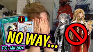 NO WAY TCG BANLIST JAN 2024  LIVE REACTION [upl. by Kaplan865]