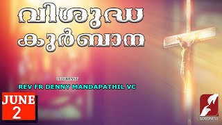 SUNDAY HOLY MASS LIVE  6 AM 2 JUN 2024FR DENNY MANDAPATHIL VCMALAYALAM QURBANATODAYGOODNESS TV [upl. by Reld323]