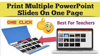 How to print multiple PowerPoint slides on one page  slide sorter view  snipping toolppt [upl. by Allekram663]