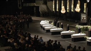 Belgique  lhommage aux victimes du tunnel de Sierre [upl. by Hafler]