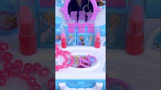 Frozen Elsa Princess Miniature Makeup Set Toys Satisfying With ASMR Video Lily Toys Unboxing [upl. by Voleta537]