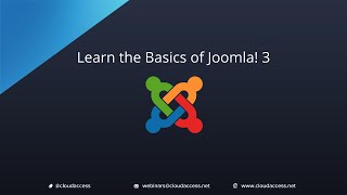 Learn the Basics of Joomla 3 [upl. by Annola]