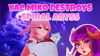 Genshin Impact Yae Miko DESTROYS Spiral Abyss [upl. by Blanche748]