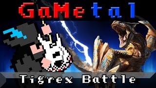 Tigrex Battle Monster Hunter Freedom 2  GaMetal Remix [upl. by Marchese]