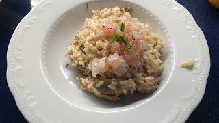 RISOTTO MARE E MONTI CON CARCIOFI E SCAMPI [upl. by Conger]