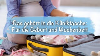 Kliniktasche packen mit Hebamme Laura Für Geburt und Wochenbett [upl. by Chamberlin]