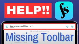 How to Fix the MISSING TOOLBAR in forScore [upl. by Tsenrae597]