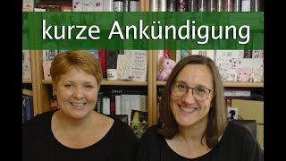 Kleine Ankündigung für den November Büchervorstellung live [upl. by Remde404]