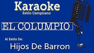 El Columpio  Karaoke  Hijos De Barron [upl. by Zechariah]