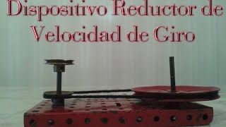 Dispositivo Reductor de Velocidad de Giro [upl. by Kcirdde]