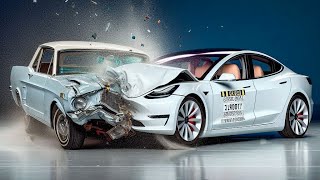 NEW CAR VS OLD CAR CRASH TEST [upl. by Lemmueu630]