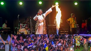 Fire Falls 🔥 Odehyieba Priscilla worships with Suaman Dadieso  Freddyfest Gospel Rock Show [upl. by Burley]