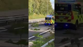 Ambulansen i Karlskoga snabbast i hela landet på utryckningstiden😎 [upl. by Attayek]