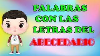 palabras que inician con las letras del abecedario para niños  aprende el abecedario con palabras [upl. by Suoilenroc]