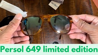 Persol 0649 xlsv limited editionpersol fashion luxury sunglassesmadeinitaly [upl. by Hildie24]