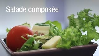 Recette de salade composée [upl. by Ahsinert]