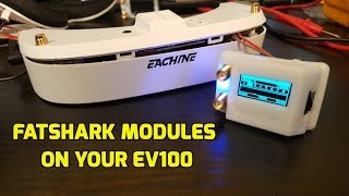 Eachine EV100 Fatshark Module Mod Part 1 [upl. by Thirza]