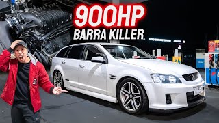 900HP SUPERCHARGED V8 HOLDEN COMMODORE SS  The SLEEPER Barra Killer [upl. by Ynnav351]