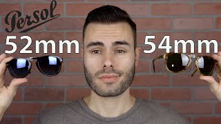 Persol PO714 Size Comparison 52mm vs 54mm [upl. by Brine]