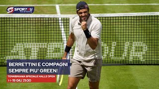 TennisMania Speciale Halle Open Berrettini e compagni sempre più green [upl. by Fidellia]