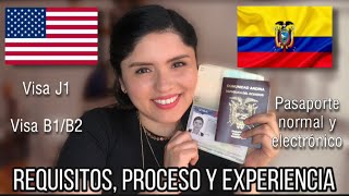 Cómo solicitar una visa americana desde Ecuador  Pasaporte  Mi experiencia Visa J1 y B1B2 [upl. by Estas]